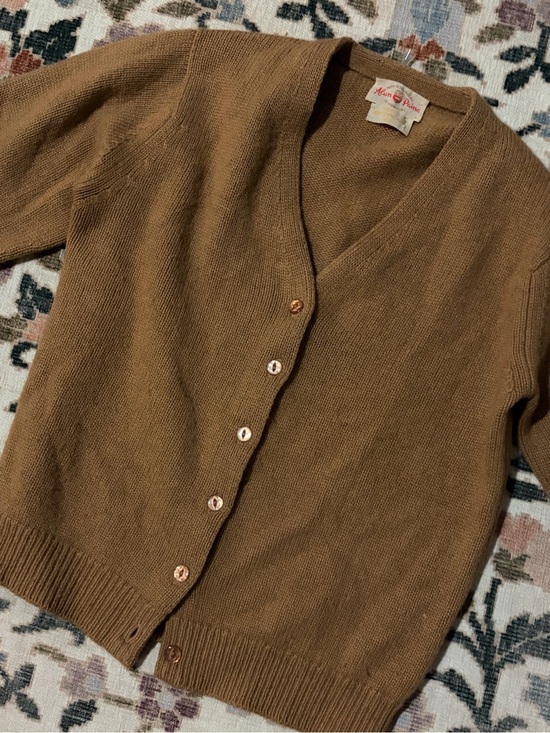 Alan Paine Other - Vintage Alan Paine 100% Camel Hair Cardigan Size 40 Made in England Quiet Luxury